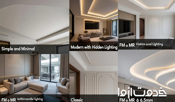 انواع کناف از نظر طراحی و سبک ظاهری